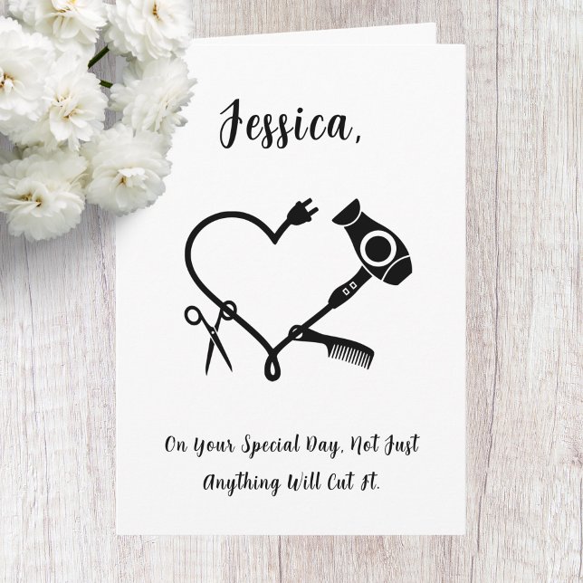 Carte d'anniversaire du coiffeur (Créateur téléchargé)