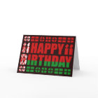 Carte d'anniversaire du drapeau biélorusse