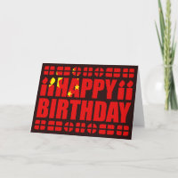 Carte d'anniversaire du drapeau de la Chine