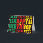 Carte d'anniversaire du drapeau du Cameroun<br><div class="desc">Le dessin sur cette carte d'anniversaire du drapeau du monde inclut les mots 'Joyeux anniversaire' mis en évidence du drapeau du Cameroun. Envoyer des salutations camerounaises spéciales à des amis qui apprécieront le geste international. © 2011 FlagAndMap | conception de l'indicateur</div>