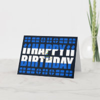 Carte d'anniversaire du drapeau du Nicaragua