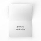 Carte d'anniversaire du drapeau suédois