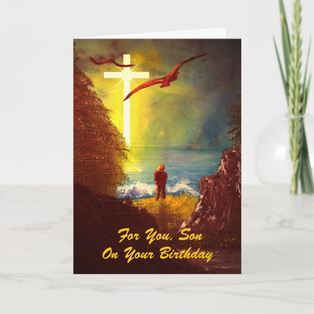 Carte d'anniversaire du Fils (Devant)