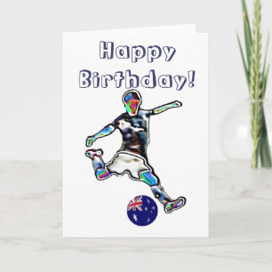 Carte d'anniversaire du football australien