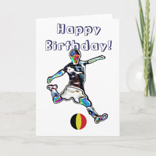 Carte d'anniversaire du football belge