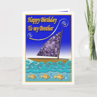 Carte d'anniversaire du frère