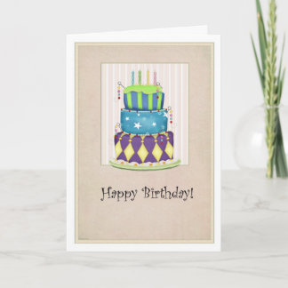 Carte d'anniversaire du Grand Cake