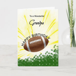 Carte d'anniversaire du Grand-Père Football