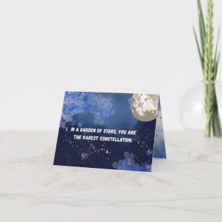 Carte d'anniversaire du jardin céleste