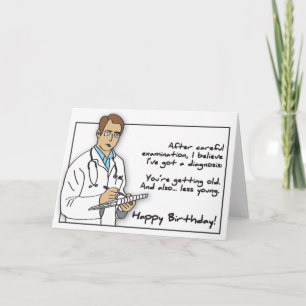 Carte d'anniversaire du médecin