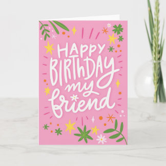 Carte d'anniversaire du meilleur ami
