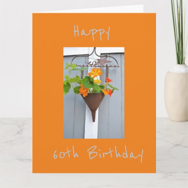 CARTE D'ANNIVERSAIRE DU MEILLEUR AMI *60e* (Devant)