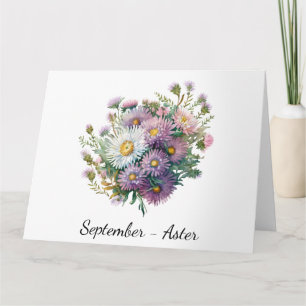 Carte d'anniversaire du mois de septembre