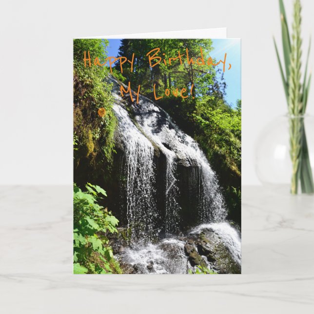 Carte d'anniversaire du partenaire romantique (Devant)