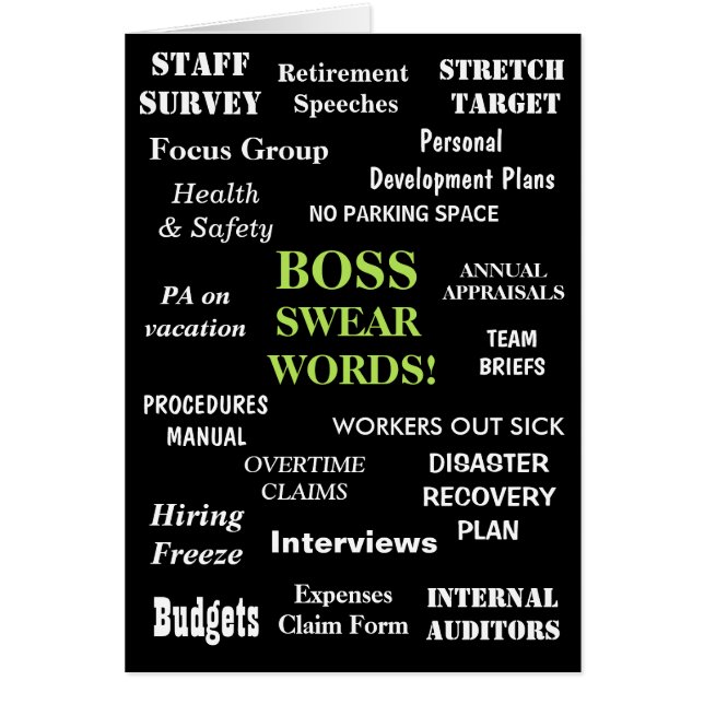 Carte d'anniversaire du patron | Les mots de patro (Devant)