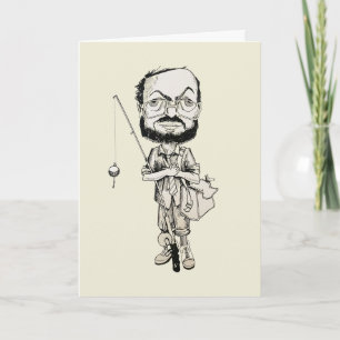 Carte d'anniversaire du pêcheur