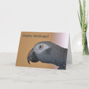 Carte d'anniversaire du perroquet