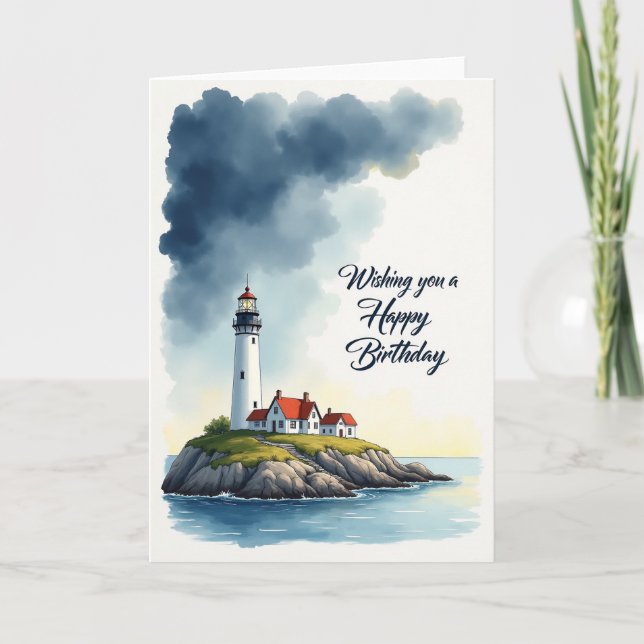 Carte d'anniversaire du phare (Devant)