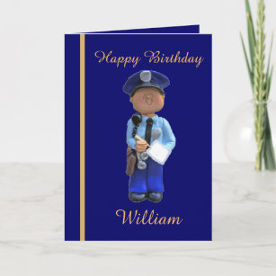 Cartes Policier D Anniversaire Zazzle Fr