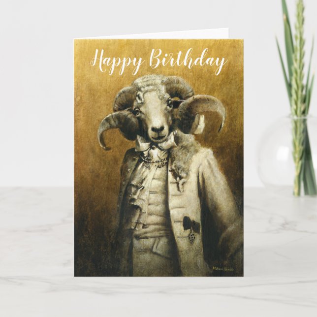 Carte d'anniversaire du Ram Rococo (Devant)