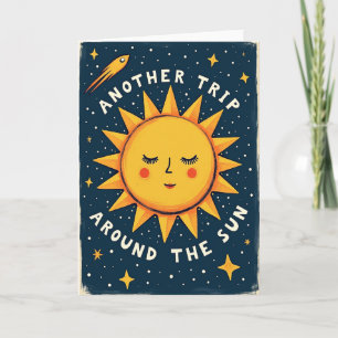 Carte d'anniversaire du Soleil cosmique