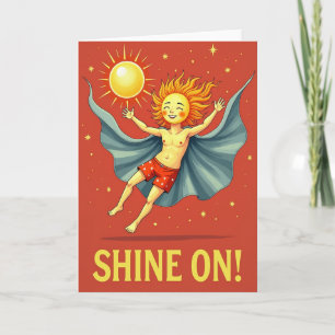 Carte d'anniversaire du Soleil Héroïque