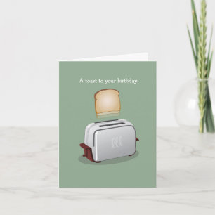 Carte d'anniversaire du toast