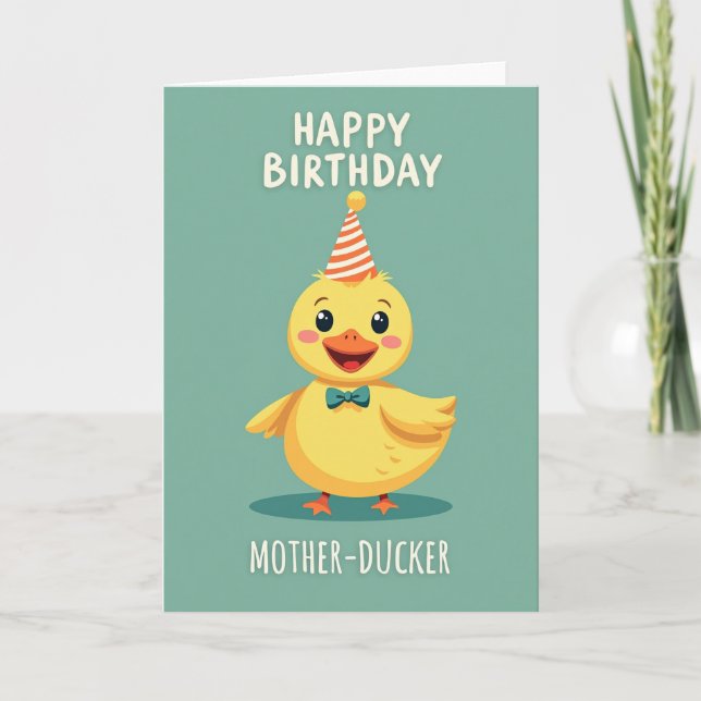 Carte d'anniversaire Duckie Sweet (Devant)