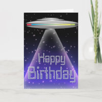 Carte d'anniversaire d'UFO