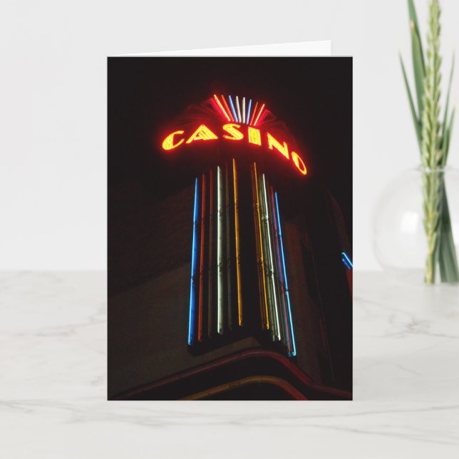 Carte d'anniversaire "Duluth CASINO Lights" (Devant)