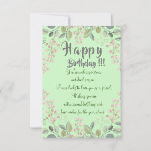 Carte d'anniversaire d'un ami