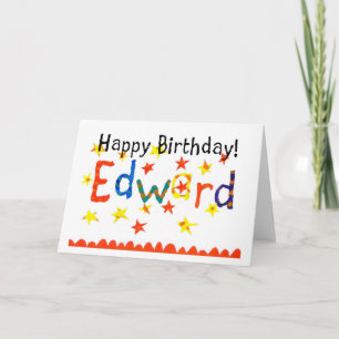 Carte d'anniversaire 'Edward'