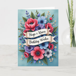 Carte d'anniversaire effervescente