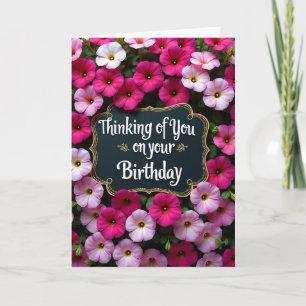 Carte d'anniversaire Élégance Florale