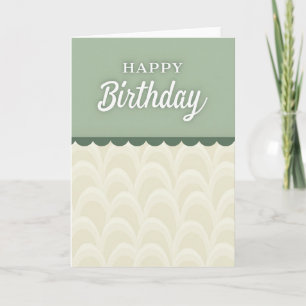 Carte d'anniversaire Elegant Sage