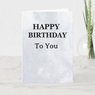 Carte d'anniversaire élégante