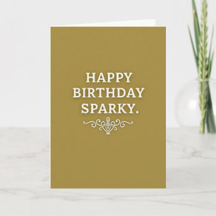 Carte d'anniversaire élégante en relief