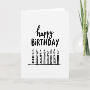Carte d'anniversaire Élégante et Fantaisiste