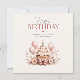 Carte d'anniversaire élégante et joyeuse