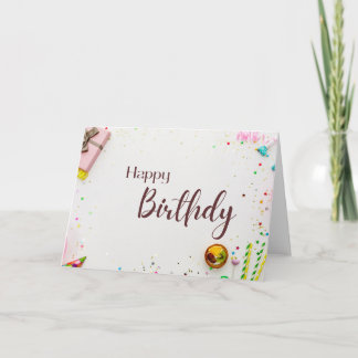 Carte d'anniversaire élégante et joyeuse – Moderne