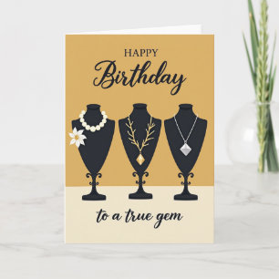 Carte d'anniversaire élégante et perlescente