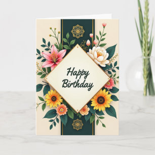 Carte d'anniversaire Elégante Lily