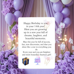 Carte d'anniversaire élégante pour elle – Vœu pers