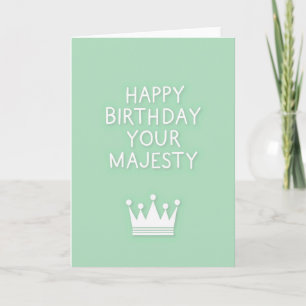 Carte d'anniversaire Emblème de Majesté