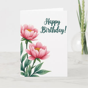 Carte d'anniversaire Emerald Leaf