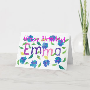 Carte d'anniversaire Emma