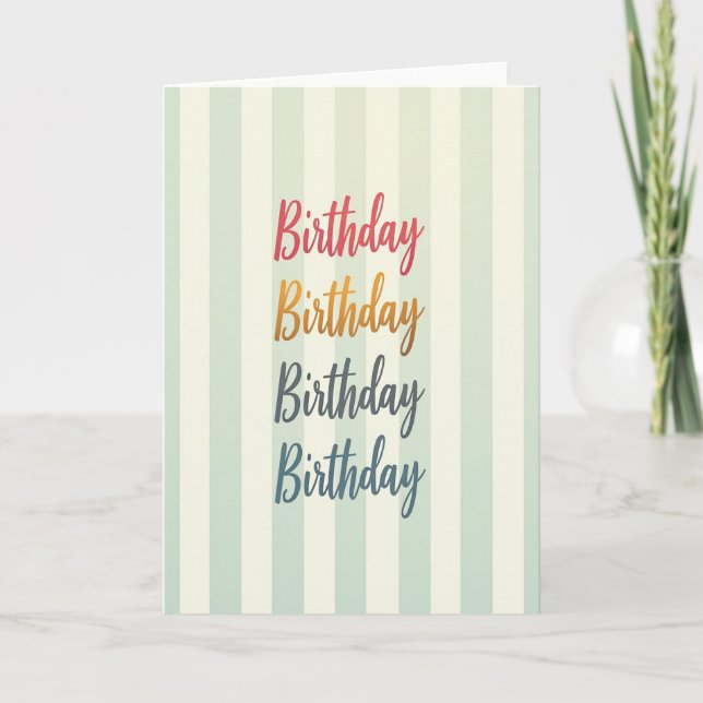 Carte d'anniversaire empilée (Devant)