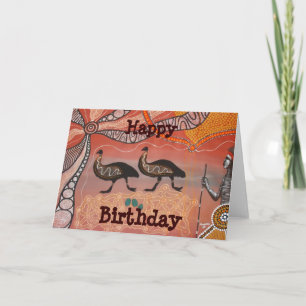 Carte d'anniversaire Emu Dream