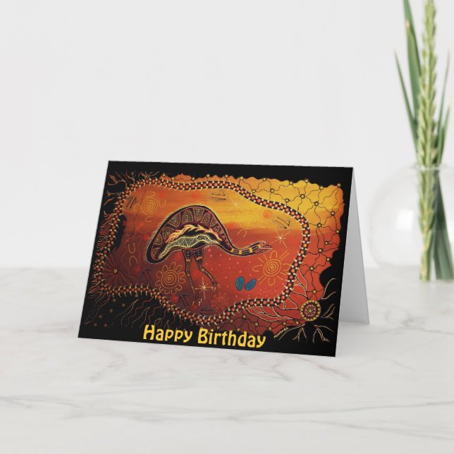 Carte d'anniversaire Emu Dream (Devant)