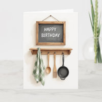 Carte d'anniversaire en ardoise rustique